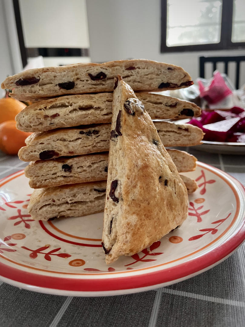 全麦天然酵种司康（消耗废弃酵种）