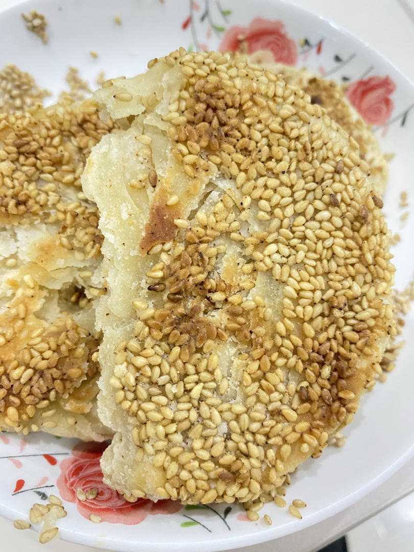 免烤油酥烧饼，无需烤箱，万能配方，可烙可烤外酥里软