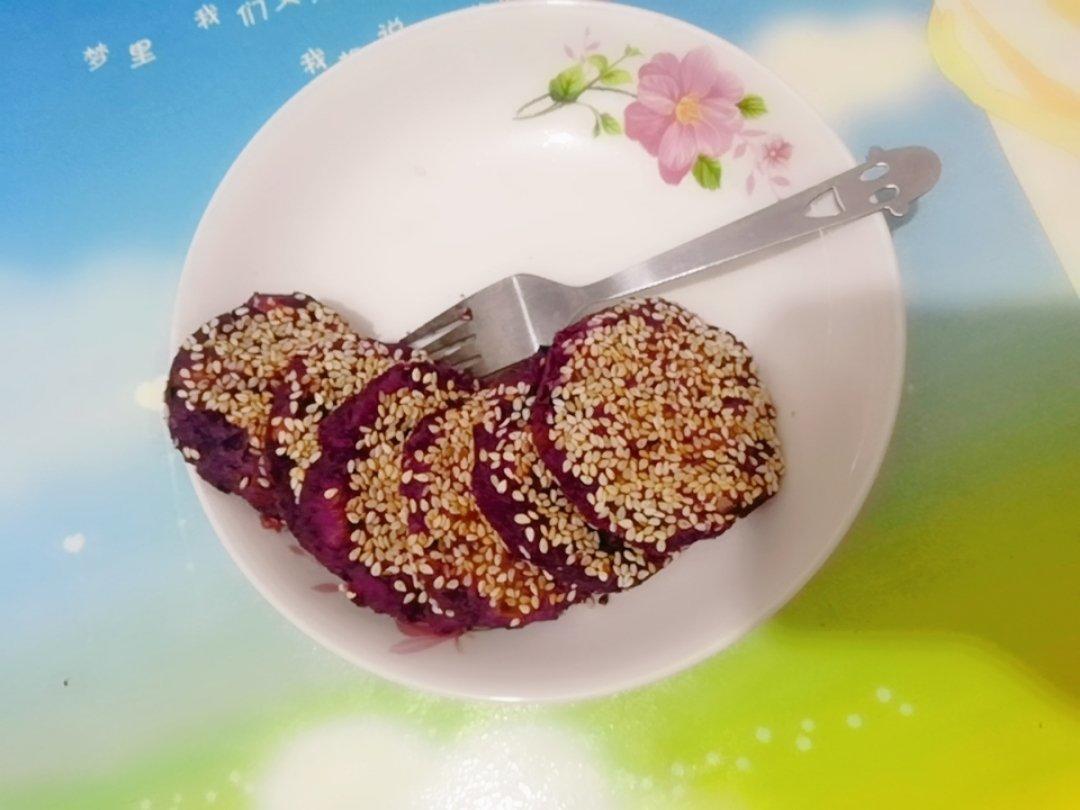 紫薯芝麻饼