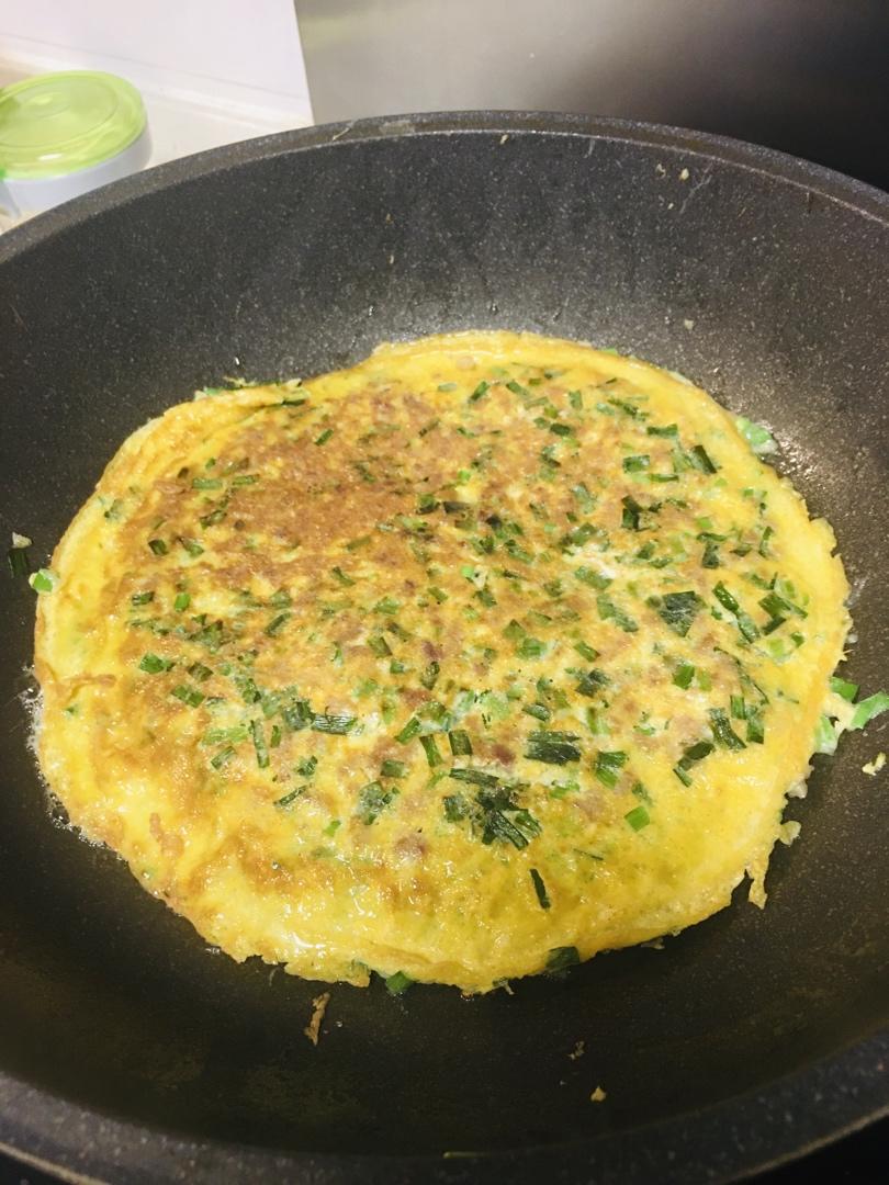 外焦里嫩的韭菜煎蛋