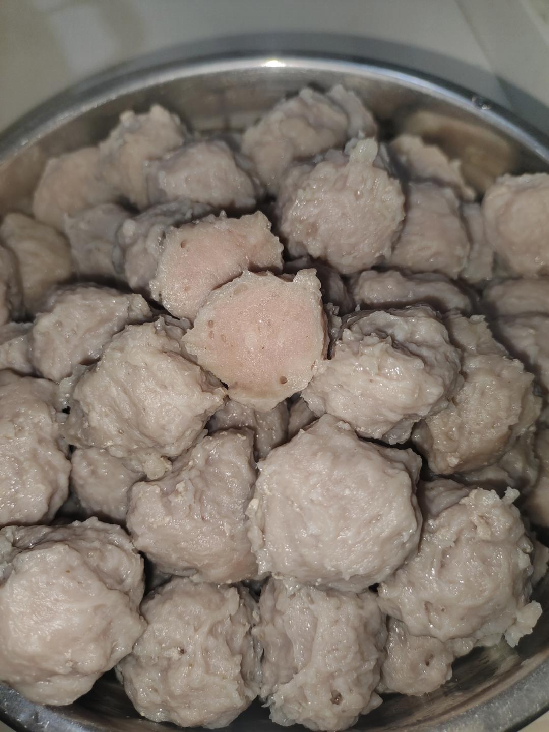 猪肉丸（绞肉机&面包机版）