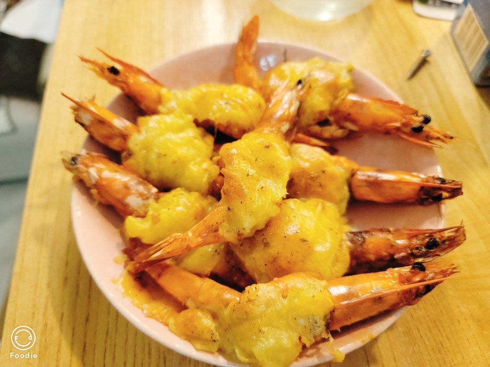 花开富贵 l 芝士薯泥焗大虾