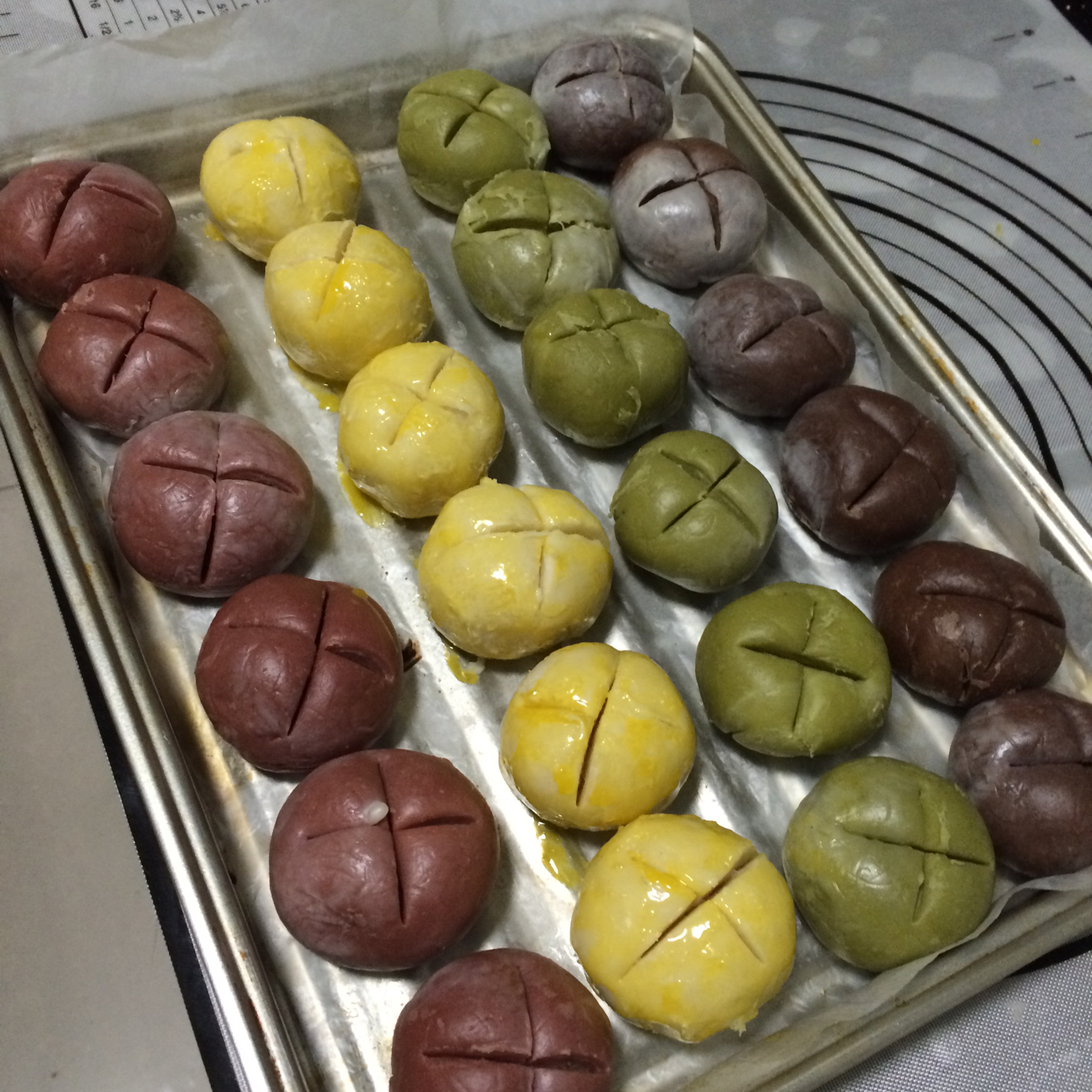 花开富贵之四种口味的椰蓉开口酥