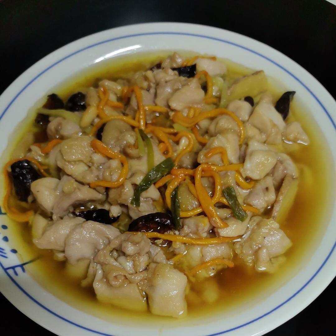 虫草花红枣枸杞蒸鸡腿肉