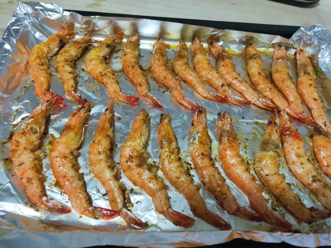 盐烤阿根廷红虾
