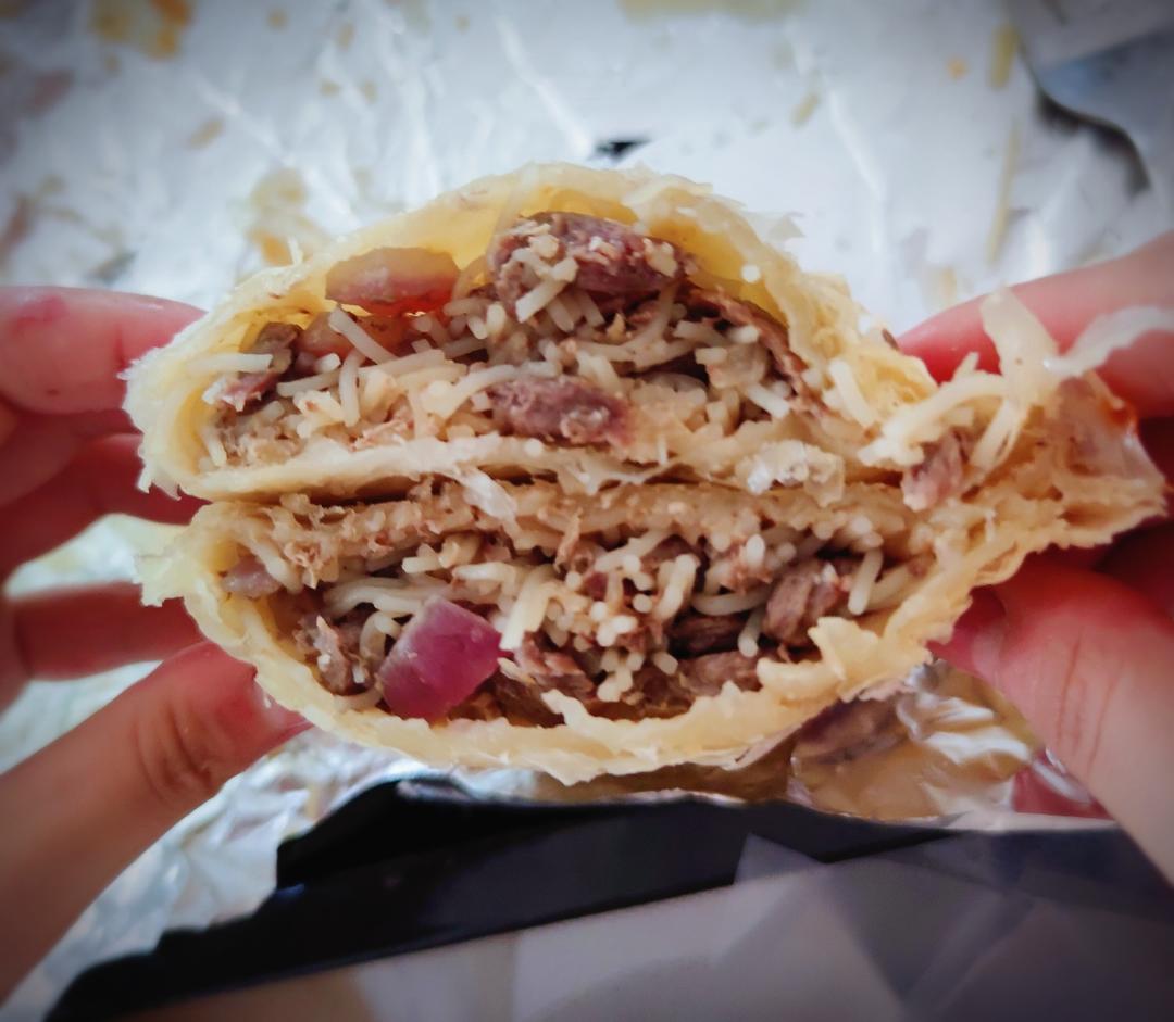 营养早餐-手抓饼版无油健康美味快手馅饼的做法