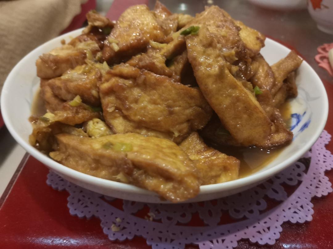 焖煎豆腐
