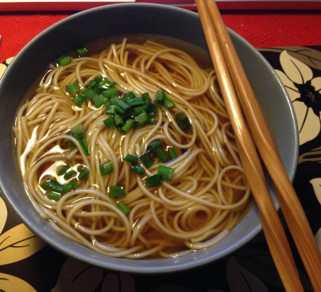 小葱麻油酱油面