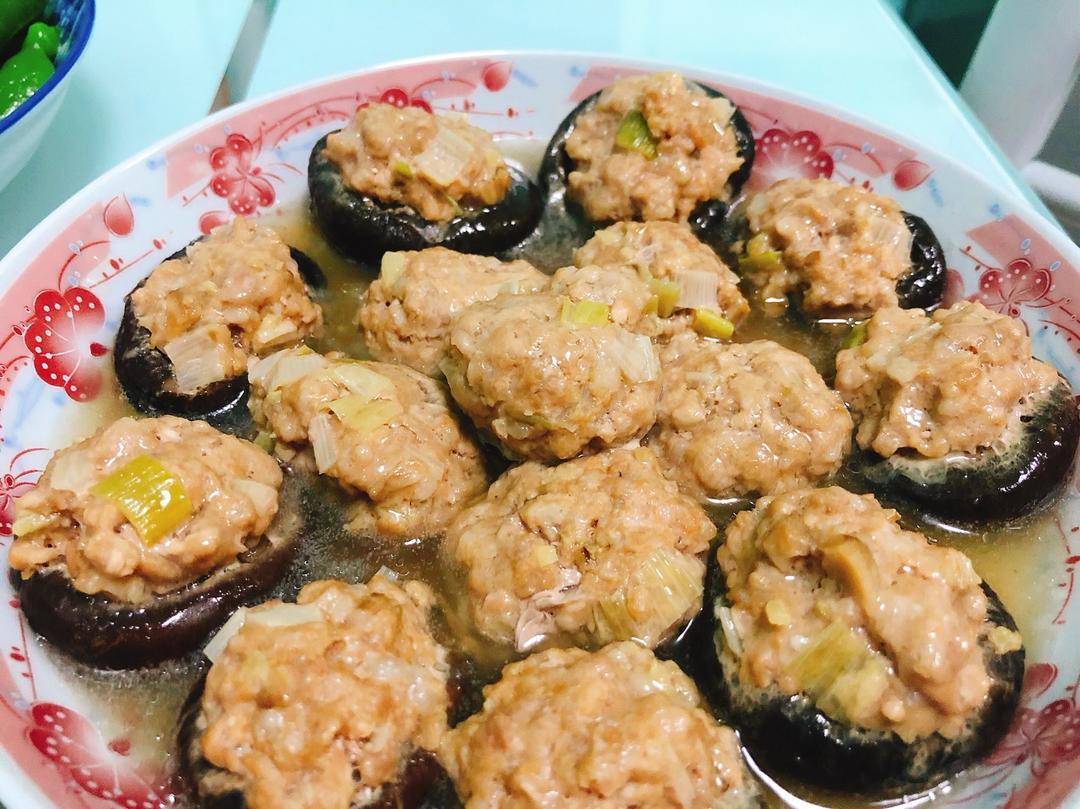 豆腐肉末酿香菇