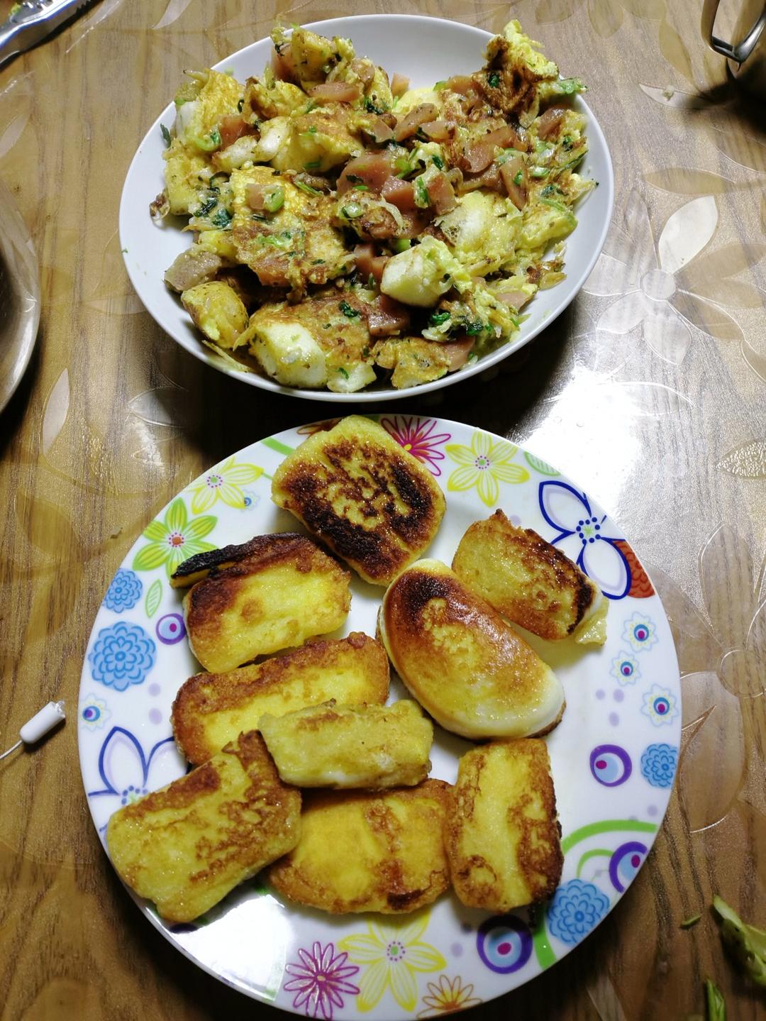 香煎馒头片（剩馒头的花样吃法，简单又好吃）