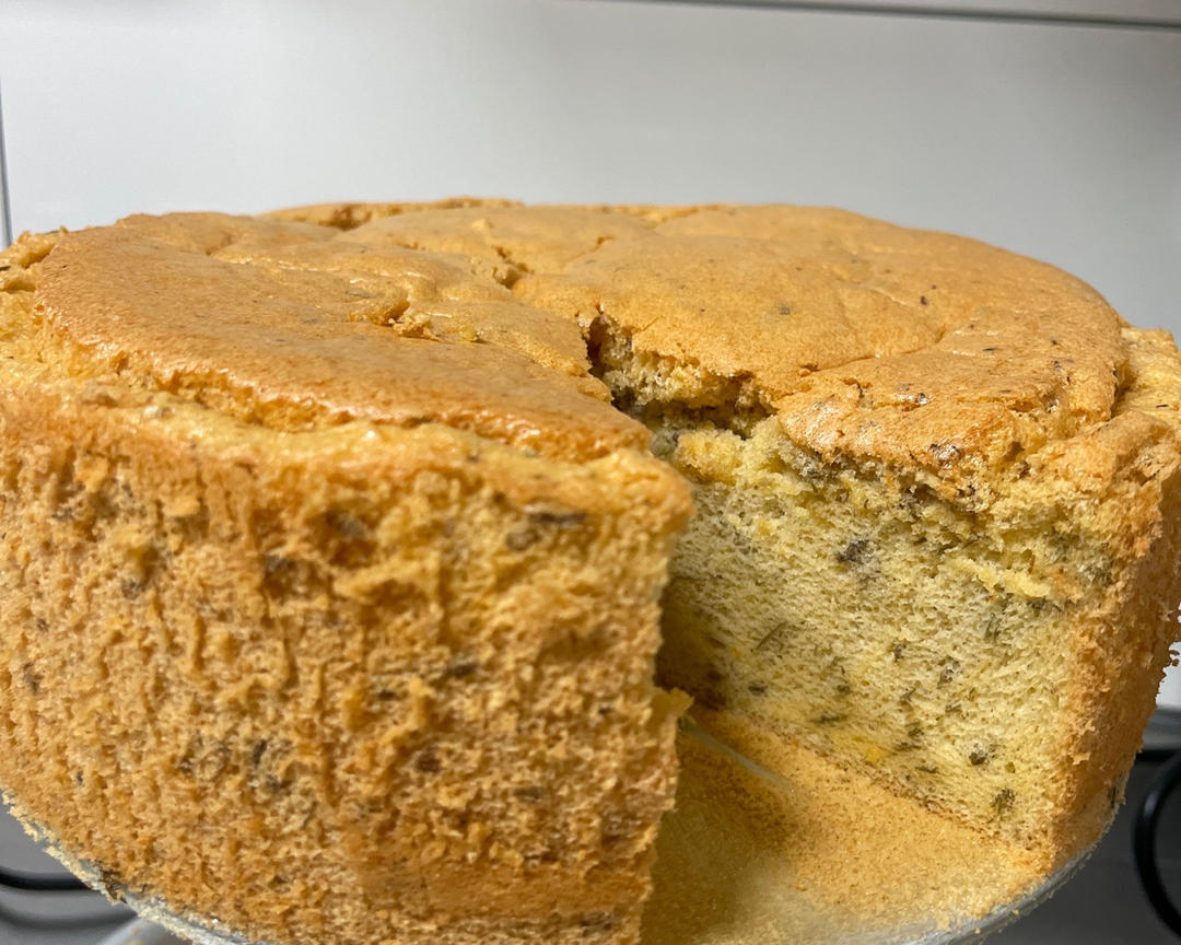 咸甜口不油膩的紫菜肉松蛋糕