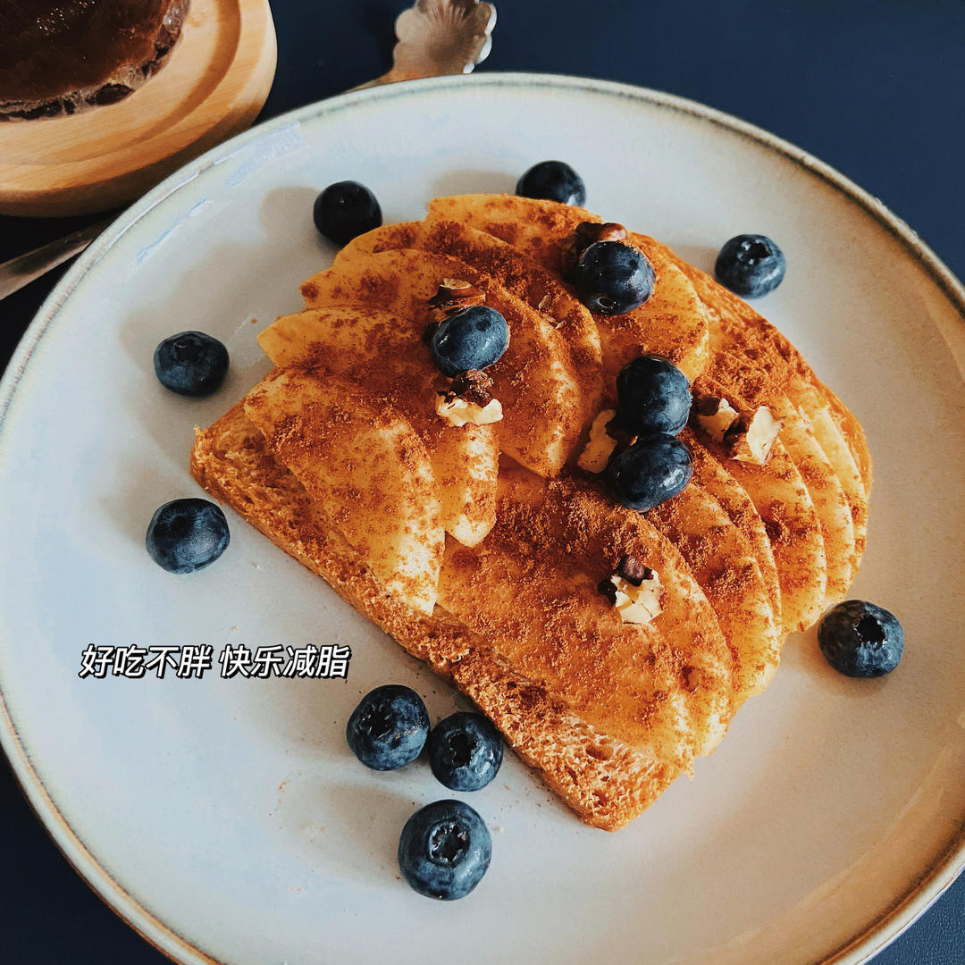 低热量吐司苹果派