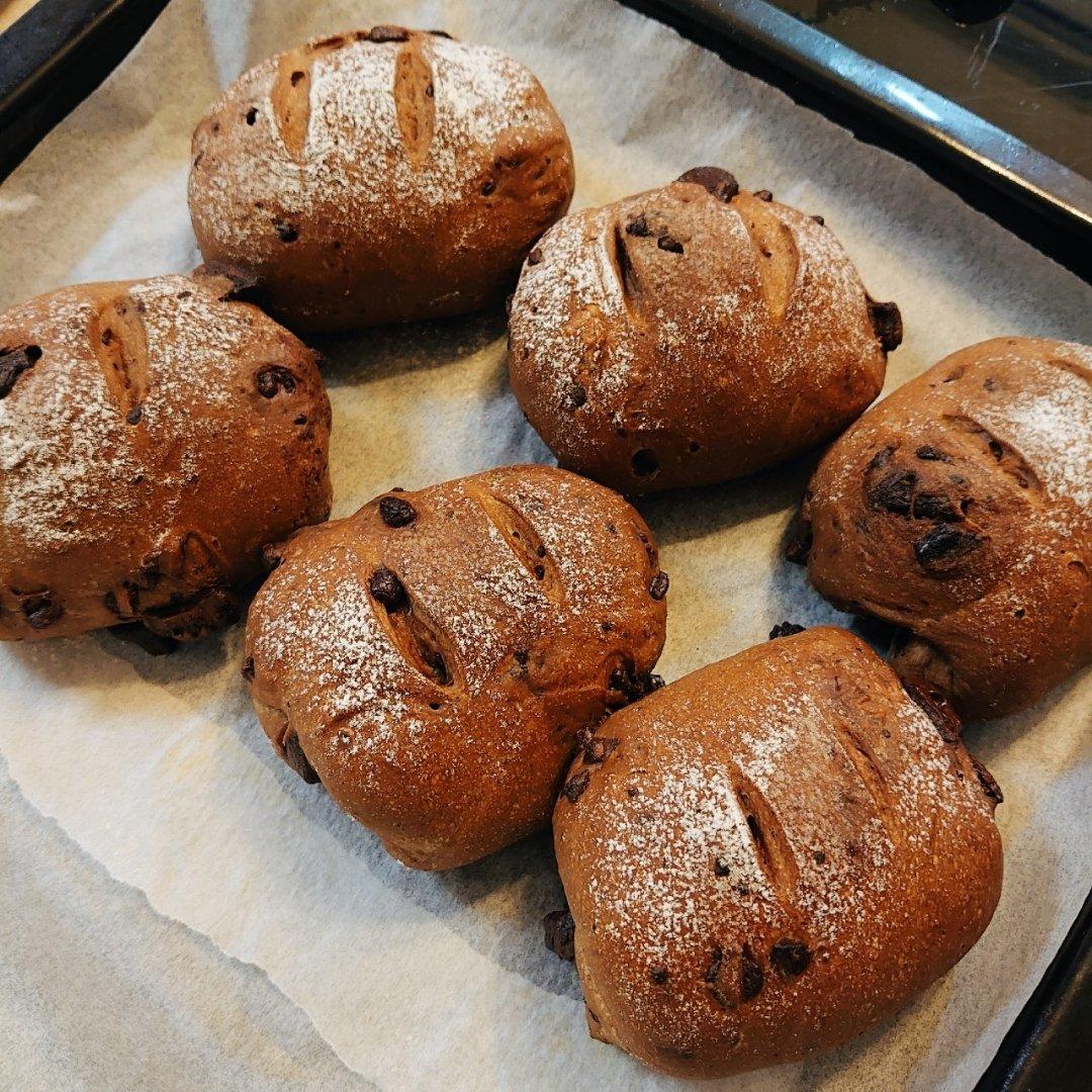 巧克力软欧包(无糖)