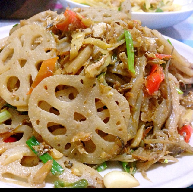 香煎葱香藕夹