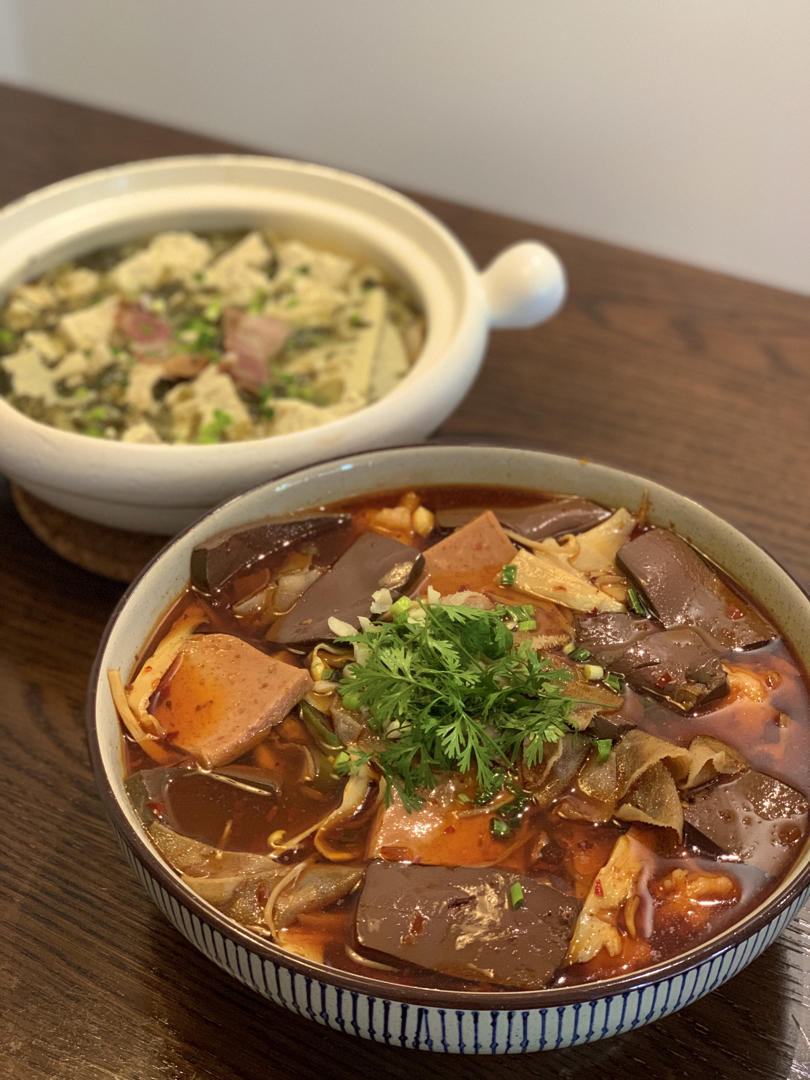 家常毛血旺
