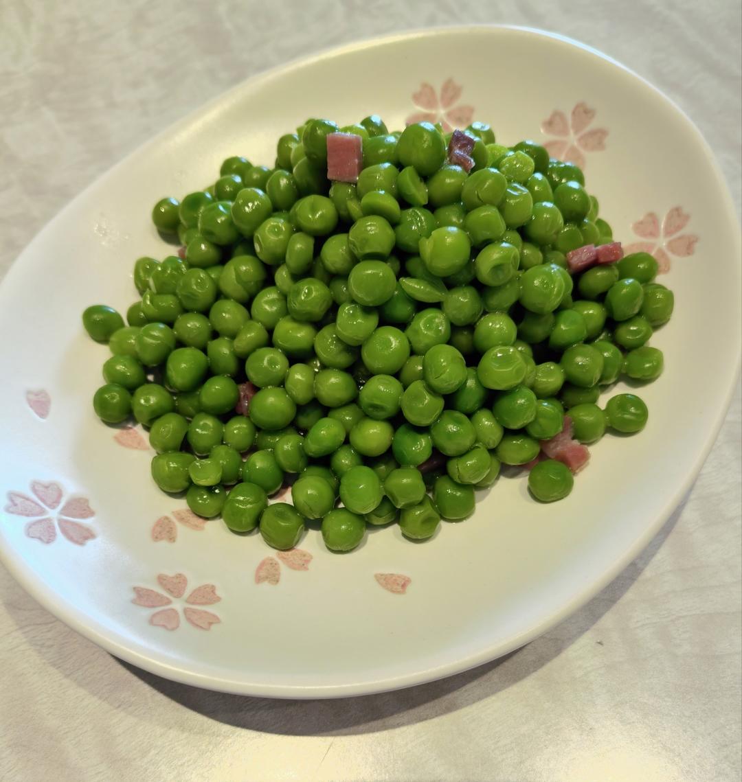 清炒豌豆米