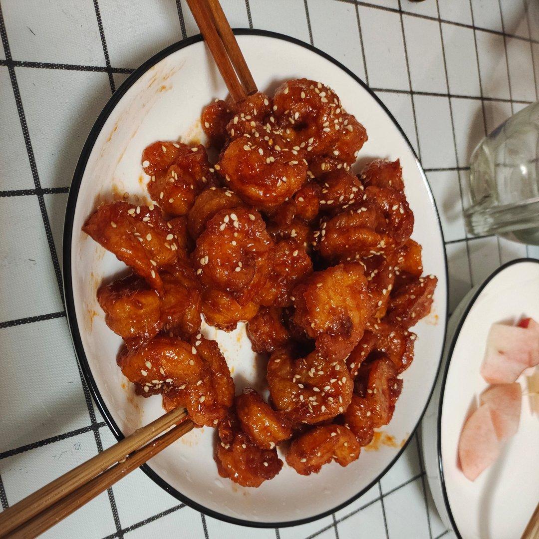 小陆馋哭了的糖醋虾仁