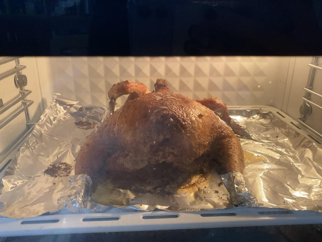 超简单的脆皮烤鸡