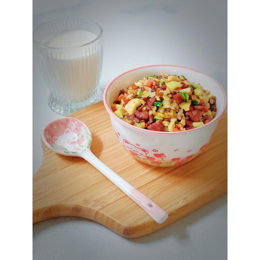 丝瓜腊肠炒米饭🍚