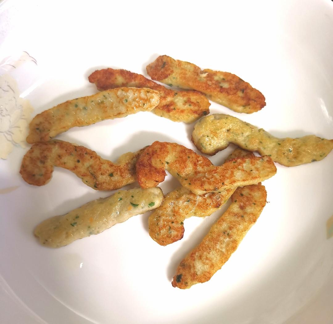 香煎果蔬猪肉条:一周岁宝宝辅食