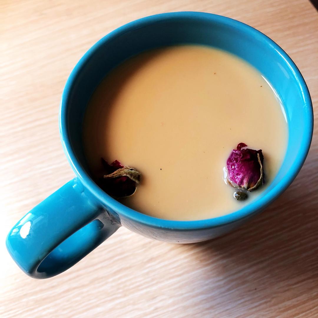 【冬日热饮】玫瑰奶茶