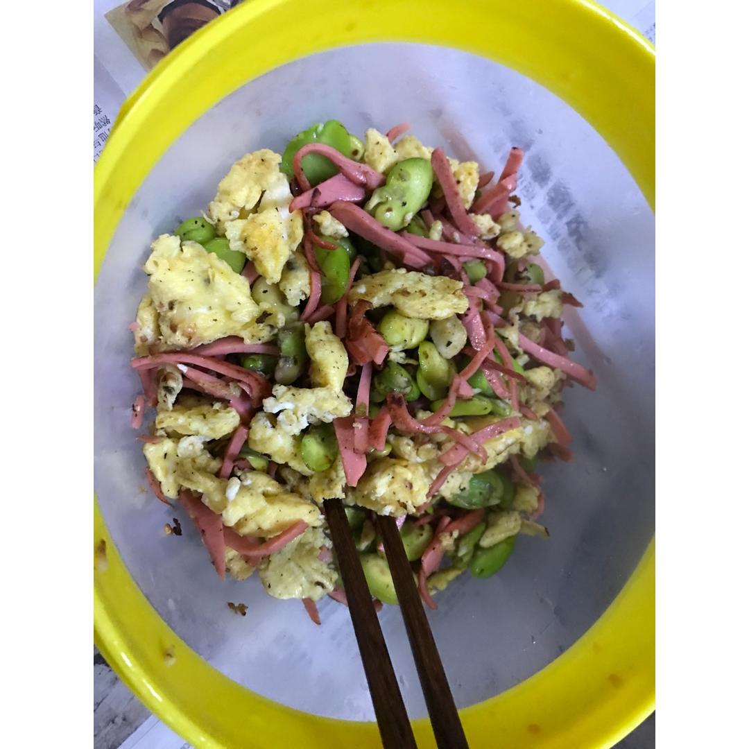 蚕豆炒蛋