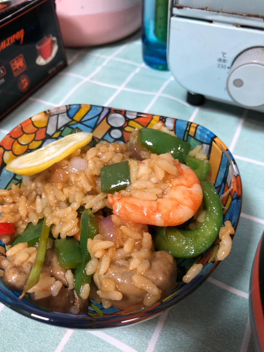 泰式大虾罗勒炒饭---泰国菜系