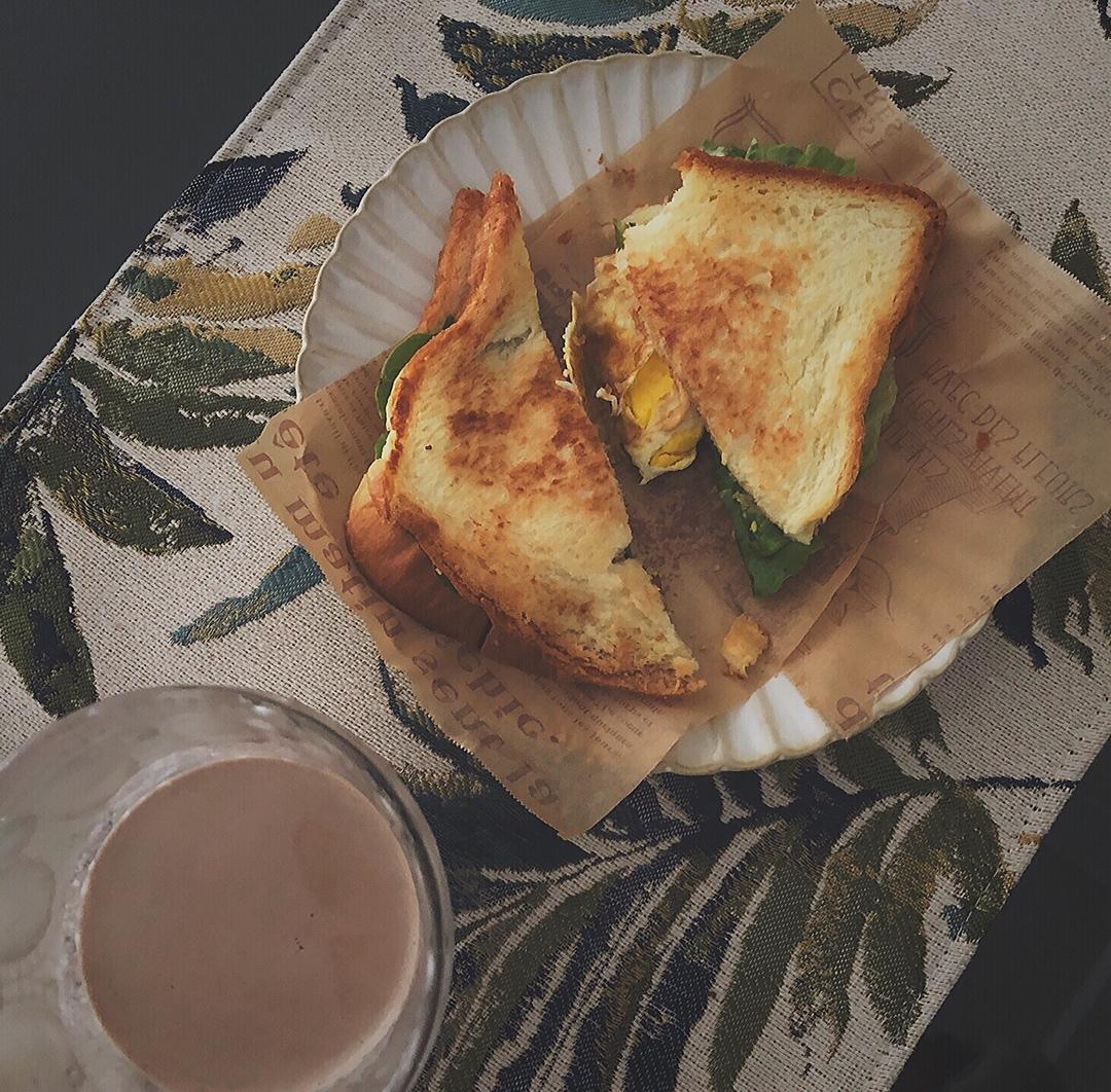 【落魄大厨】黄油芝士三明治