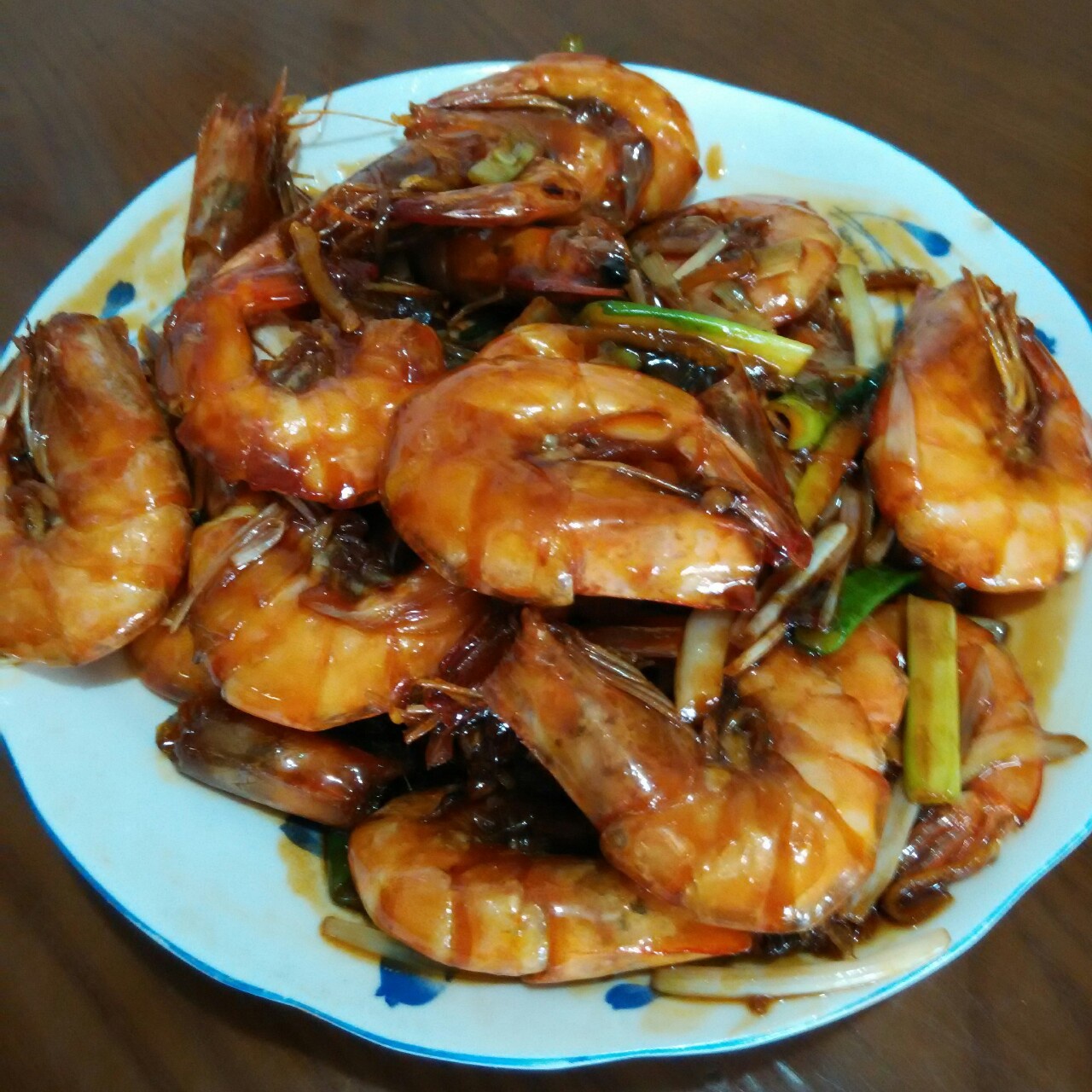 蚝油焖大虾