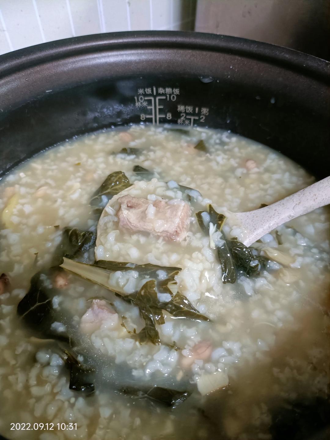 菜干排骨粥