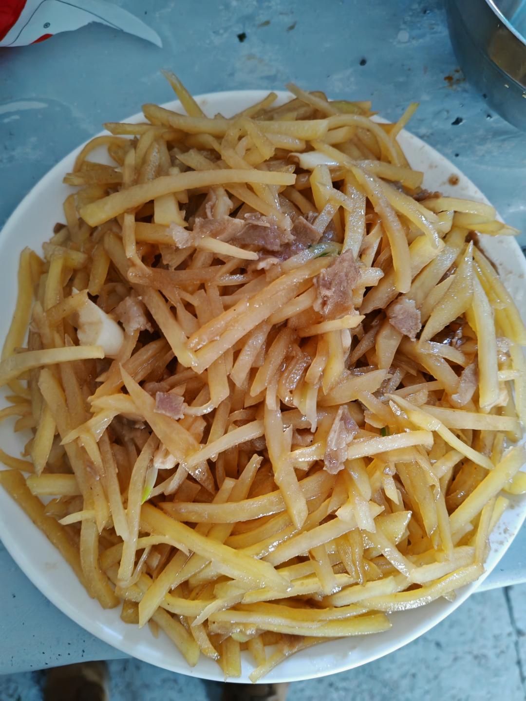 巨香的土豆丝炒肉丝