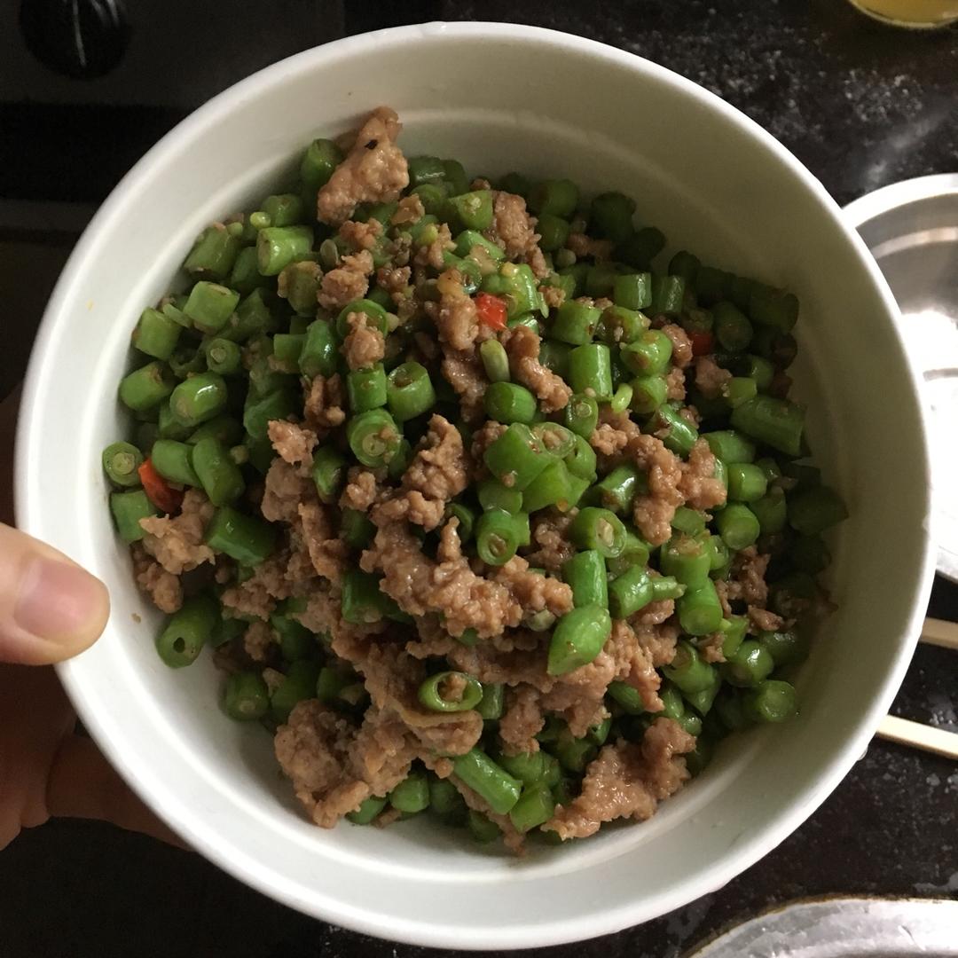 肉沫豆角下饭菜