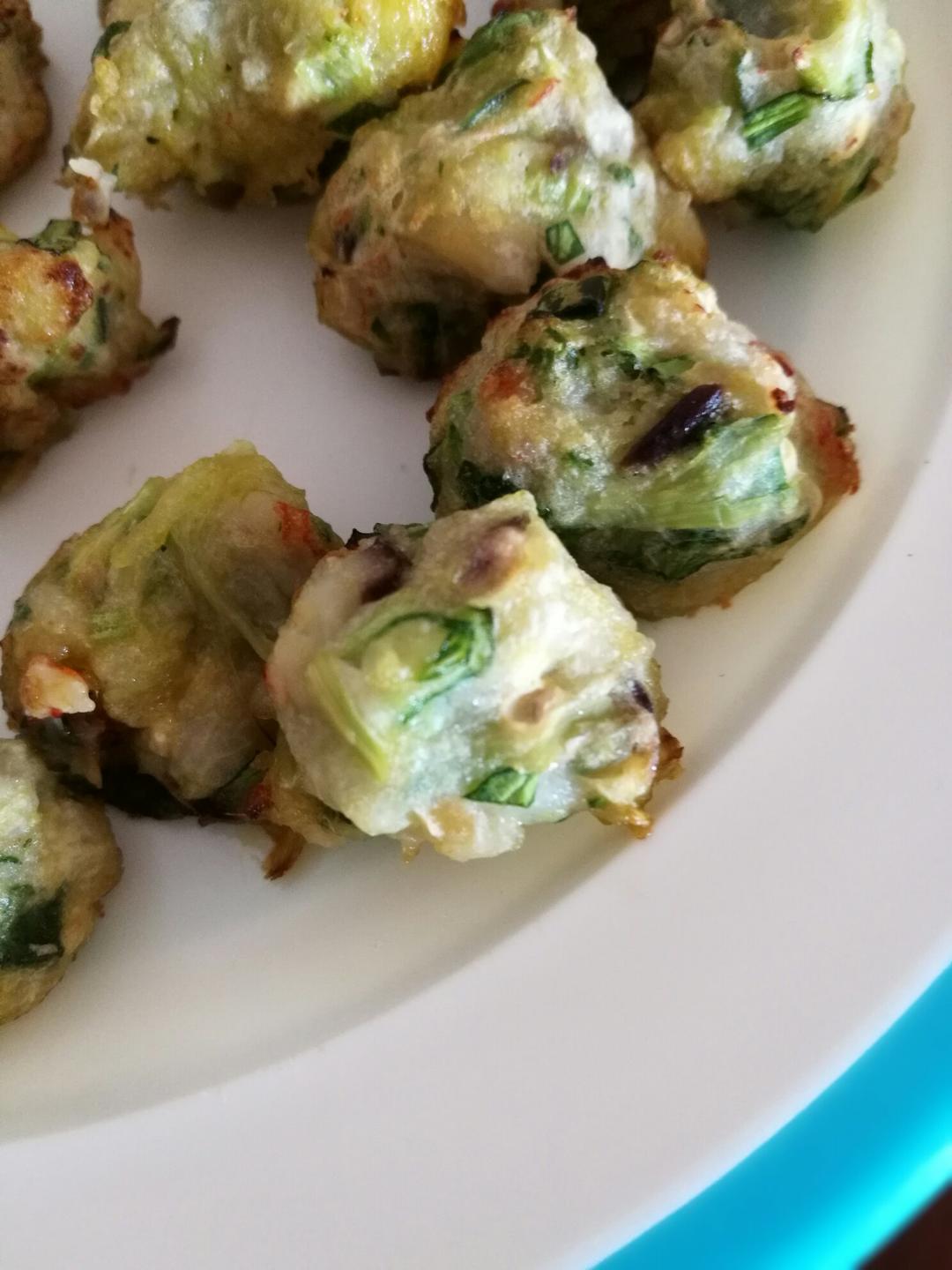 toddler finger food 蔬菜虾丸