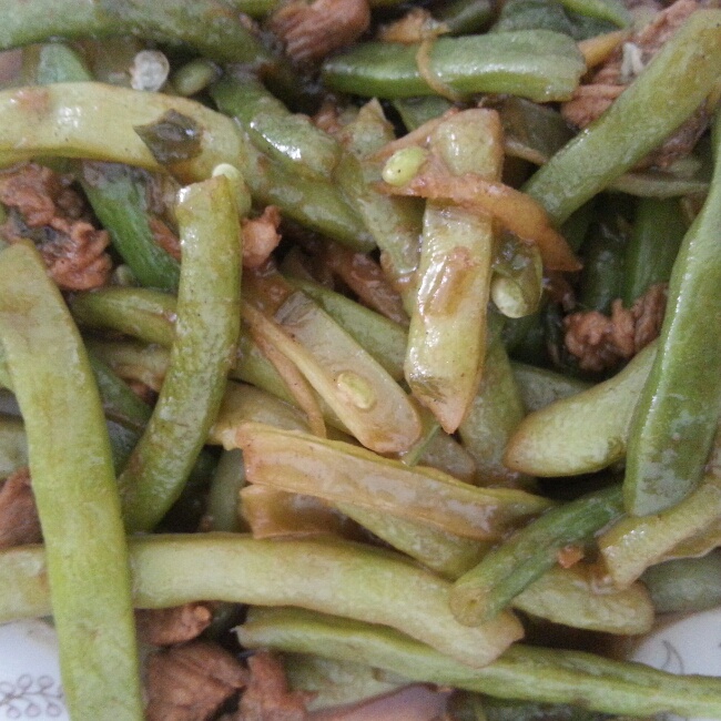 豆角炒肉