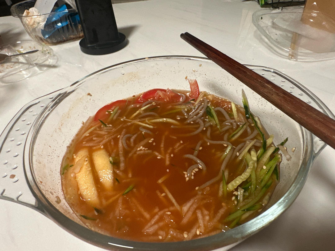 韩剧同款美食‼️低卡解腻～韩式荞麦冷面