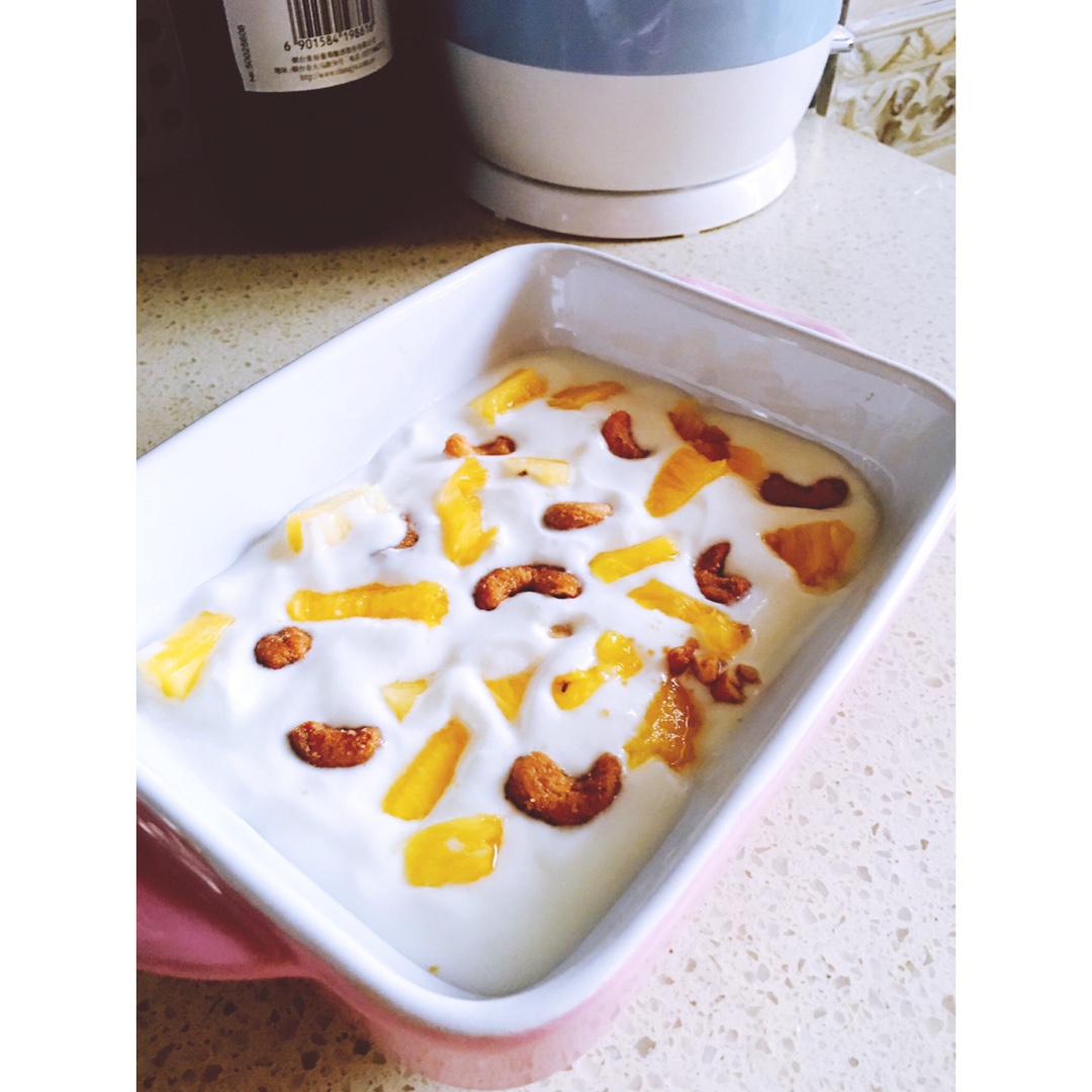 水果坚果酸奶派 nuts and fruits yogurt pie