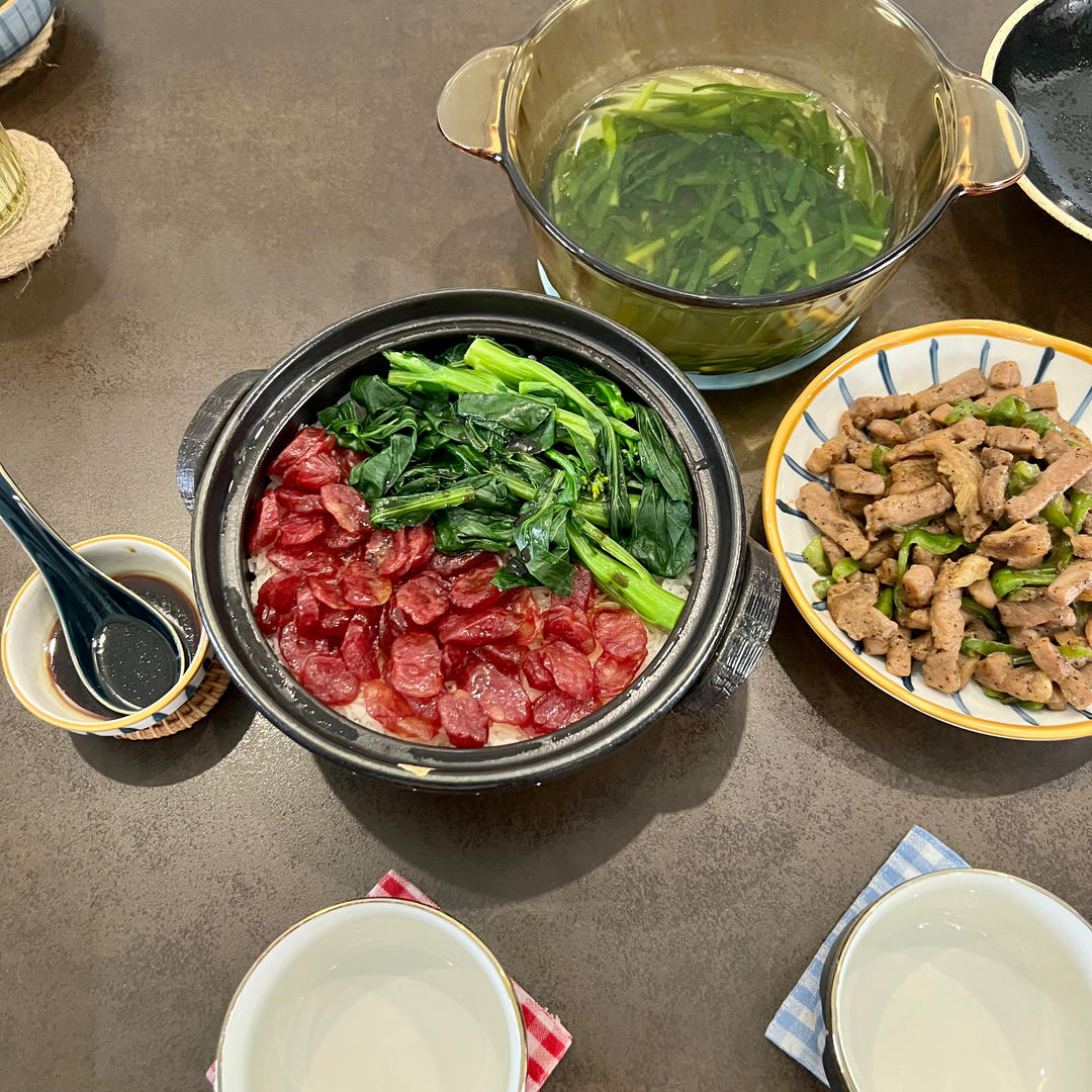 煲仔饭（不用一滴油完美结锅巴）