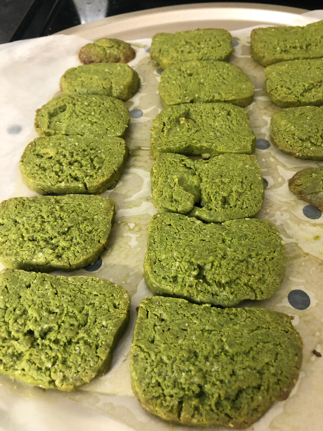 抹茶蔓越莓饼干