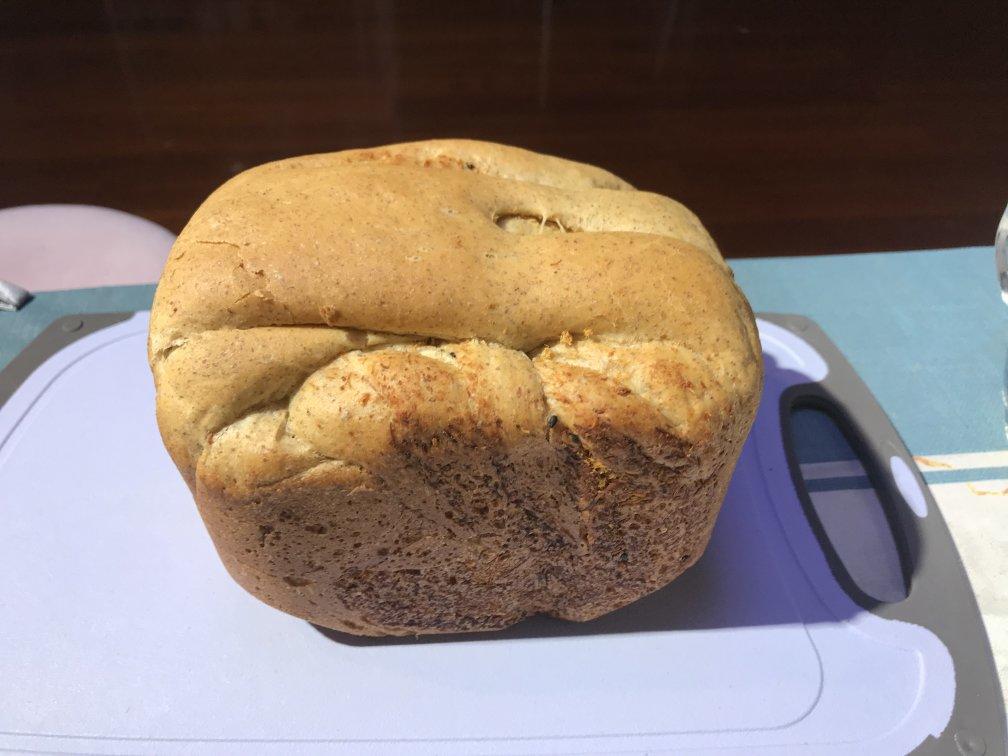 面包机做香葱肉松吐司