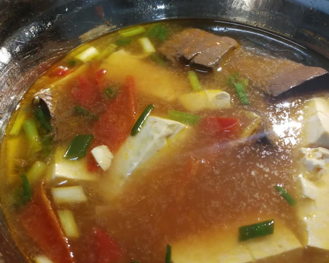 鸭血番茄豆腐汤