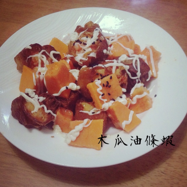 菠萝油条虾