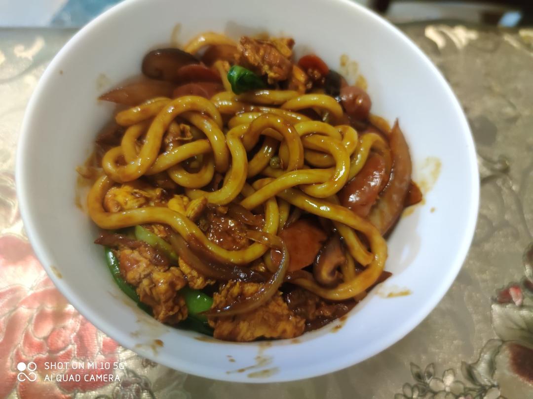 绝啊！炒乌冬面