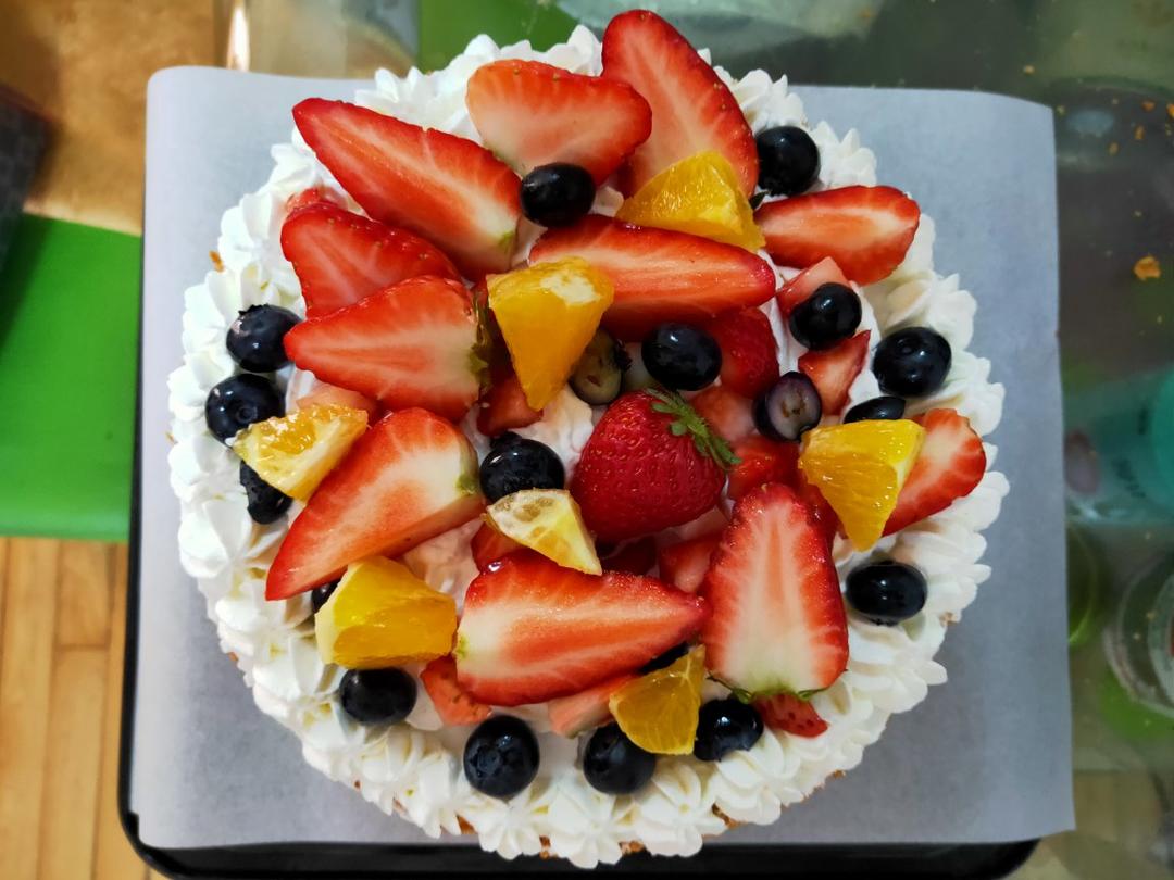 听妈妈的话0421做的颜值爆表的水果裸蛋糕装饰