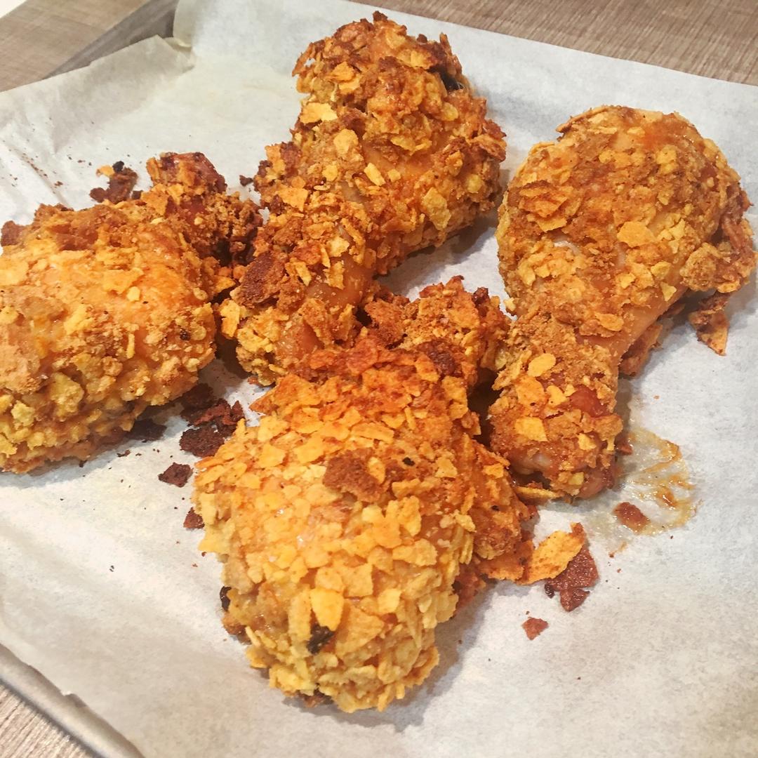 娜破仑做的直击kfc脆皮鸡腿