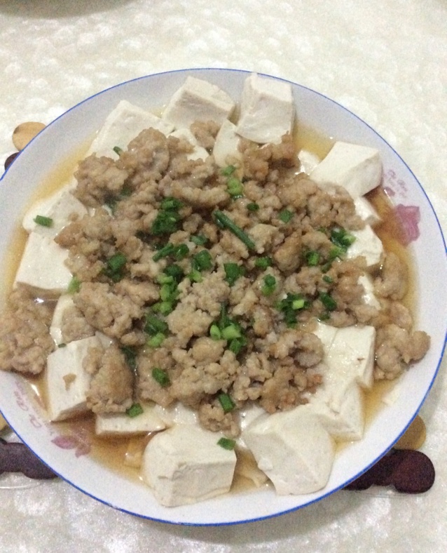 肉末蒸豆腐