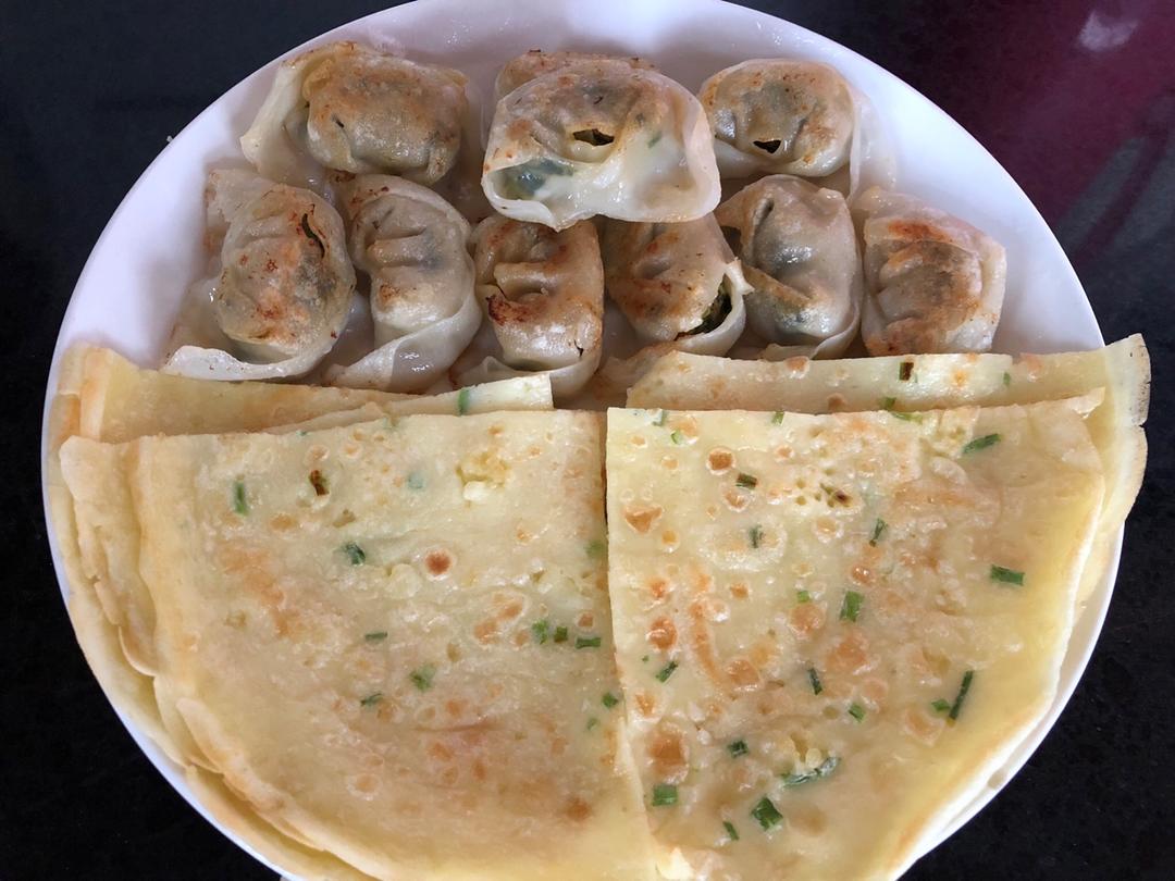 快速早餐鸡蛋葱花饼