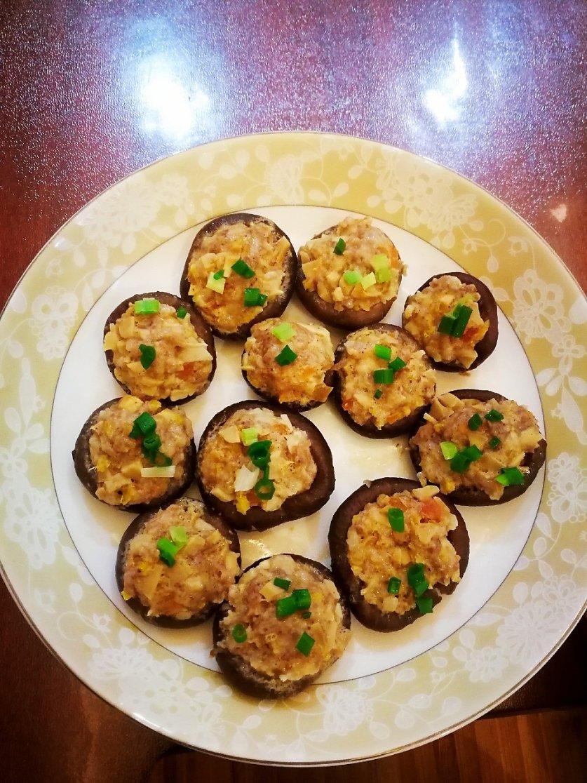 豆腐肉末酿香菇