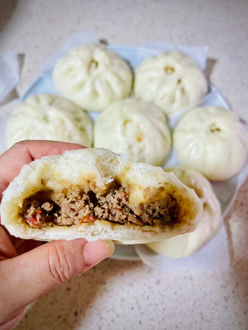 超简单自发粉包子