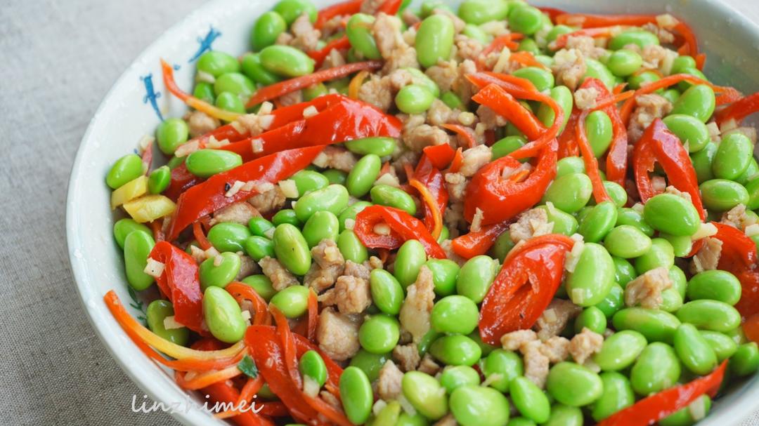 下饭菜 肉末毛豆