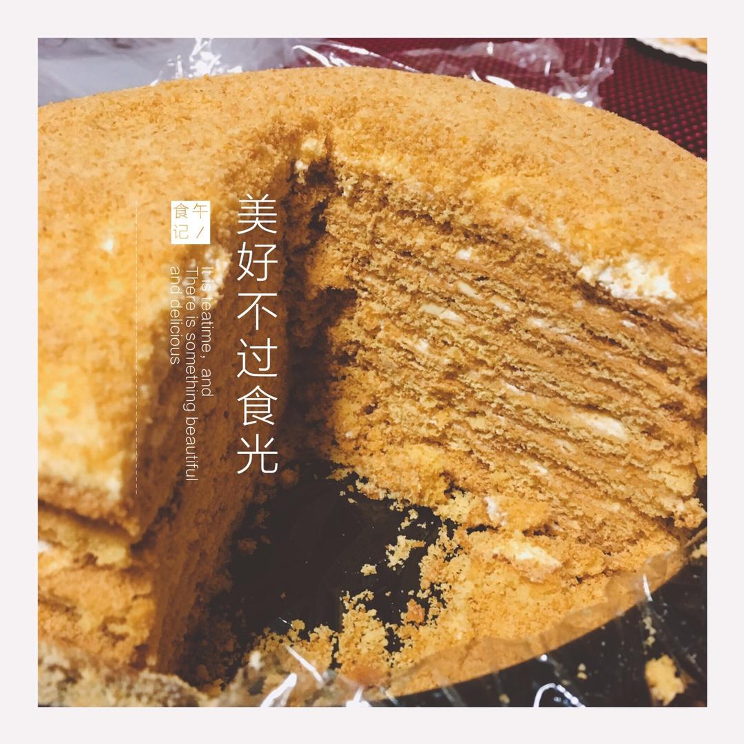 俄罗斯蜂蜜蛋糕   千层蛋糕【又名提拉米苏】
